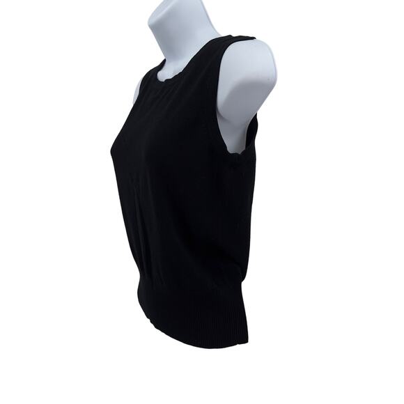 Grace Elements Black Tank & Sweater Lot WMNS Small 3/4 Sleeve Button Up Rayon - Picture 7 of 16